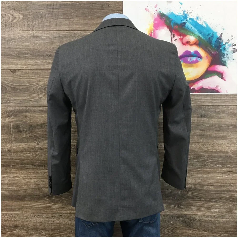 Stafford Mens Blazer Sport Coat Casual Button Jacket Size 42R Wool Classic Suits